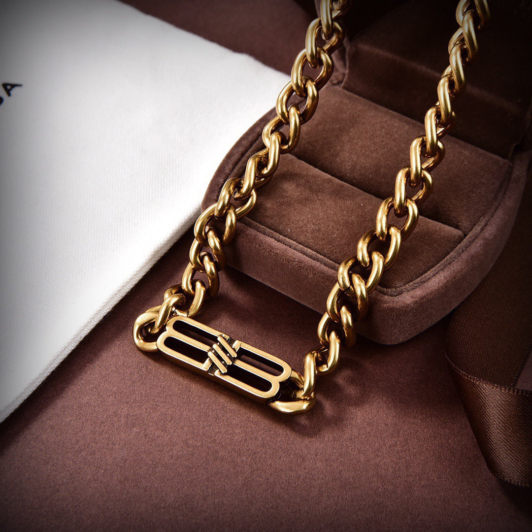 18K Balenciaga Icon Chain Necklace